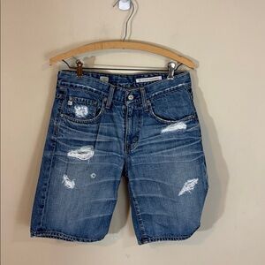AG Adriano Goldschmidt The Hailey  Ex-Boyfriend Distressed Shorts Size 26R